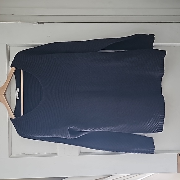 Grey Knit Boat Neck Sweater - Picture 4 of 7